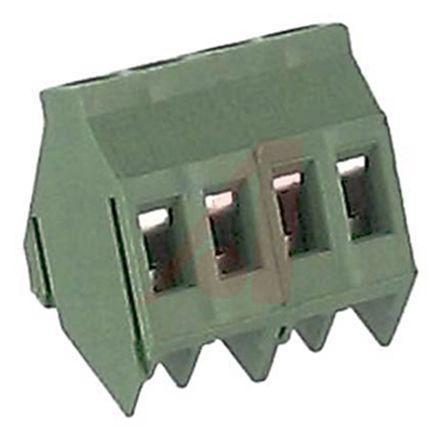 MI-254--45- Altech MI PCB Terminal Block, Screw Cage Terminals Through Hole, Polyamide, 450 V Right Angle Male Unshrouded