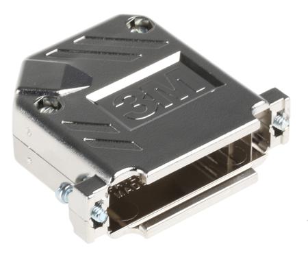 3357-6525-1C 3M 3357 Series ABS Angled D Sub Backshell, 25 Way