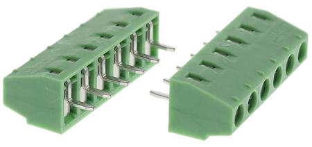 1727052 Phoenix Contact MKDS 1/ 6-3.81 Series PCB Terminal Block, 3.81mm Pitch, Through Hole Mount, Solder Termination