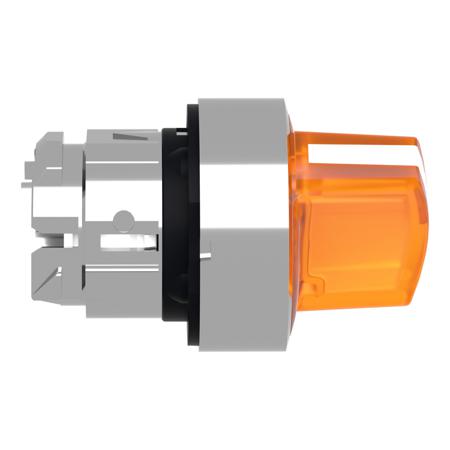 ZB4BK1453 Schneider Electric Harmony XB4 2 Position Selector Switch Head Standard Handle Orange Spring Return Right to Left