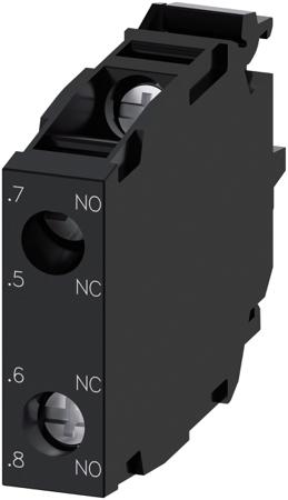 3SU1400-1AA10-1GA0 Siemens SIRIUS ACT 3SU14 Series Contact Block, 5 → 500V ac/dc, 1CO