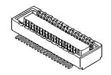 54102-0304 Molex SLIMSTACK Series 54102 Series Number 0.5mm Pitch 30 Way 2 Row Straight PCB Socket, Surface Mount