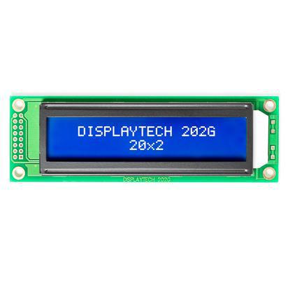 202G CC BC-3LP Displaytech  202G Alphanumeric LCD Display, White on, Transmissive