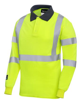 P09-5286-SCHNEI-4XL ProGARM Hi-Viz Yellow Arc Flash Polo, 4XL Hi-Vis