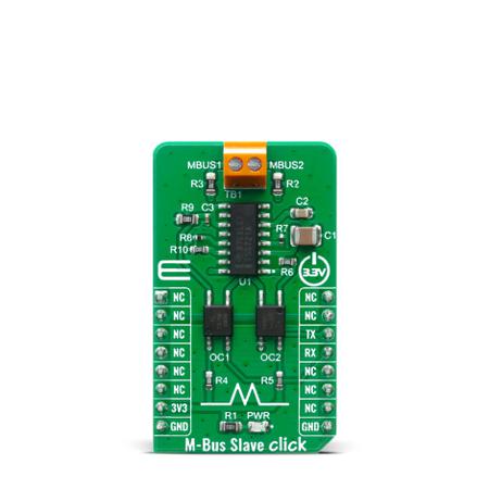 MIKROE-4137 MikroElektronika M-Bus Slave Click TSS721A Adapter Board for TSS721A
