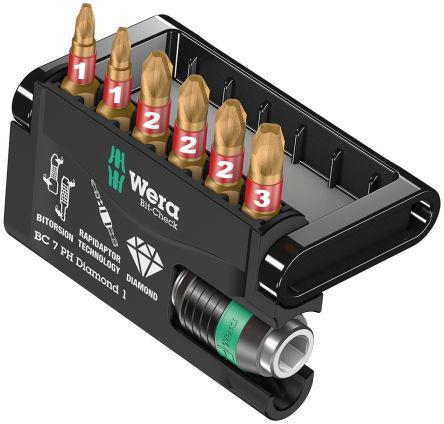 05057414050 7 pieces Diamond Tipped Impact Driver Bit, Driver Bit Set