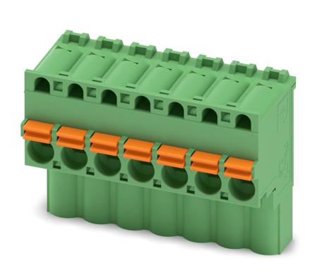 1910089 Phoenix Contact, 5mm Pitch, FKCVW 2.5/ 7-ST, 7 Way, Pluggable Terminal Block, Plug, Spring Cage Termination,