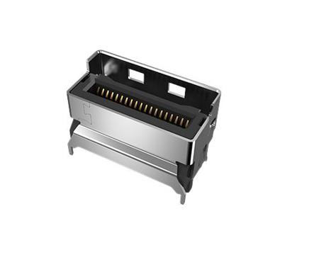 G42V11312HR Amphenol Communications Solutions Vertical Edge Connector, 74-Contacts, 0.6mm Pitch