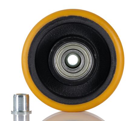 FTP-125X40--20-NL50 Tente Brown PUR Castor Wheels FTP 125X40-Ø20 NL50, 800kg