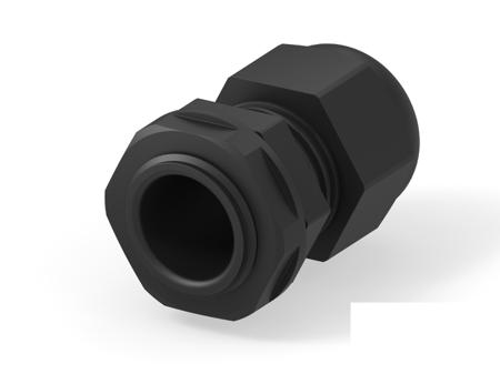 1SNG626153R0000 1SNG Series Black PA 6 Cable Gland, PG11 Thread, 5mm Min, 10mm Max, IP66, IP68