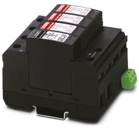 2856689 Phoenix Contact, VAL-MS 320/3+1/FM-UD Surge Protector 260 V ac, 320 V ac Maximum Voltage Rating 40kA Maximum Surge