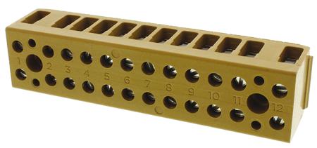 7906100000 Weidmuller SAK Series Non-Fused Terminal Block, 12-Way, 32A, 22 → 12 AWG Wire, Screw Termination