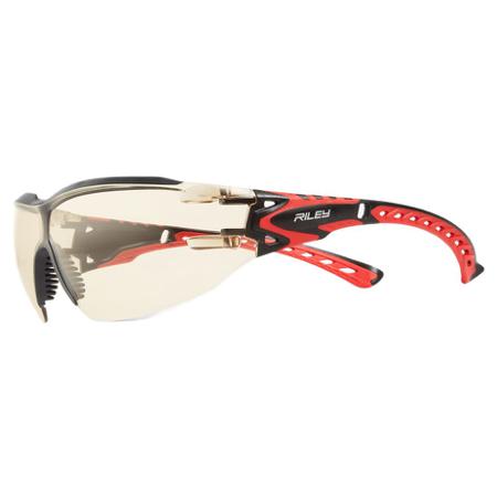 RLY00563 Riley Sparta Eco Anti-Mist UV Safety Glasses, LED Polycarbonate Lens, Vented