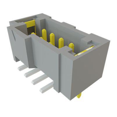 T2M-104-01-L-D-SM-WT Samtec T2M Series Vertical Surface Mount PCB Header, 8 Contact(s), 2mm Pitch, 2 Row(s), Shrouded