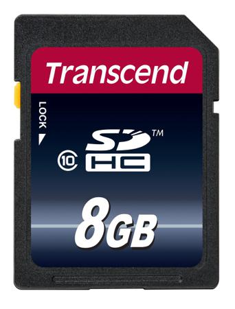 TS8GSDHC10 Transcend 8 GB SDHC SD Card, Class 10