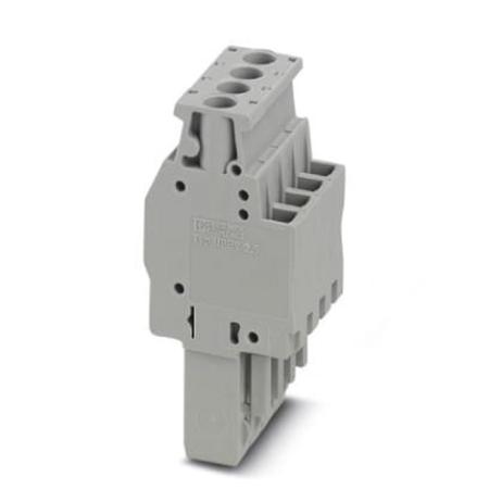 3045428 Phoenix Contact, UPBV 2.5/ 4, 4 Way, Pluggable Terminal Block, Plug, Screw Down Termination,