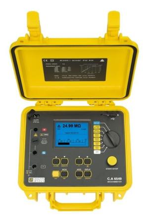 P01139713 Chauvin Arnoux CA 6549 Insulation Resistance Tester, 40V Min, 5100V Max, 10000GΩ Max
