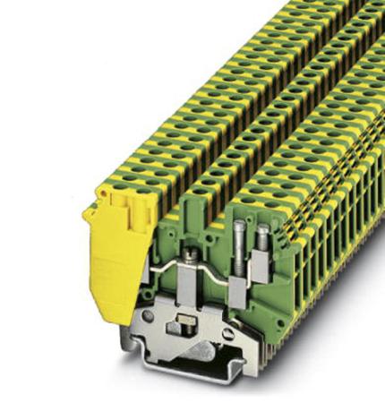 2775184 Phoenix Contact  UDK 4-PE Series Green/Yellow, Double-Level, Screw Termination