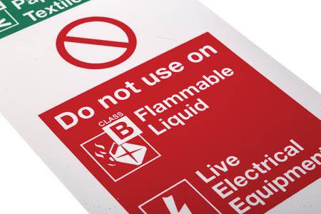 763-1850 RS Pro Plastic Fire Safety Sign Fire Safety Sign with English Text, 90 x 280mm