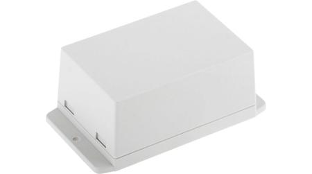 RND-455-00324 RND RND 455 Series Light Grey ABS General Purpose Enclosure, IP00, Flanged, Light Grey Lid, 70.6x105x50.5mm