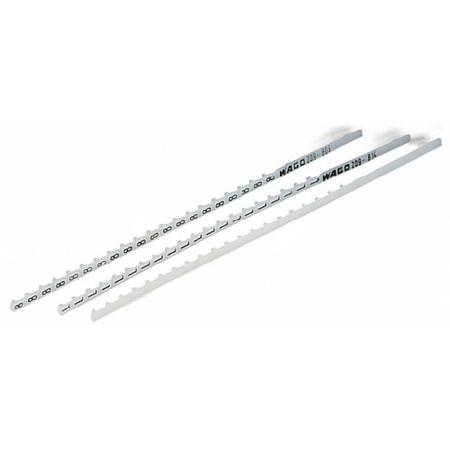 209-832 WAGO 209 Snap On Cable Marker, White, Pre-printed "O", for Terminal Block Accessories,