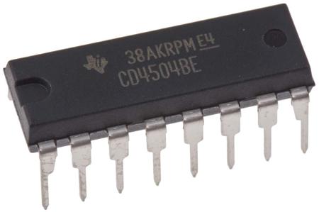 CD4504BE Texas Instruments , Voltage Level Shifter Voltage Level Shifter CMOS, TTL to CMOS, 16-Pin PDIP