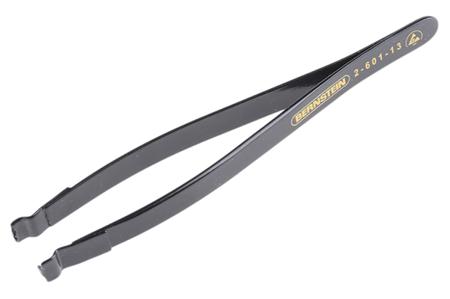 2-601-13 Bernstein 125 mm Anti-Magnetic Stainless Steel Tweezers ESD Anti-Acid