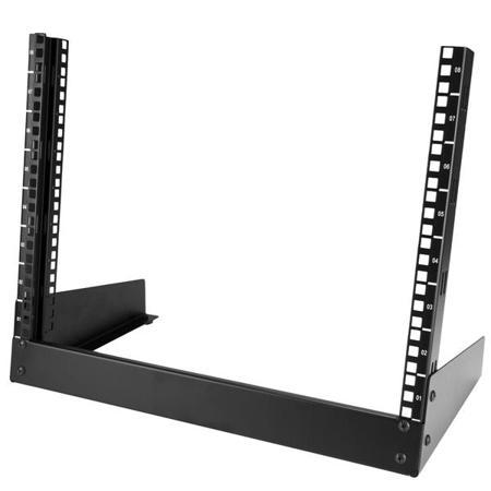 RK8OD StarTech.com Black 8U Steel Server Rack , with 2-Post Frame