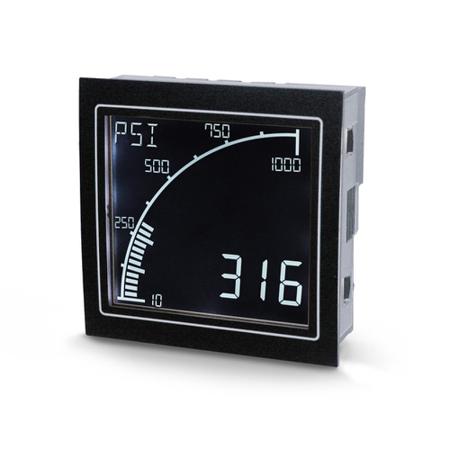 APM-PROC-ANO Trumeter APM LCD Digital Panel Multi-Function Meter for Current, Voltage, 68mm x 68mm