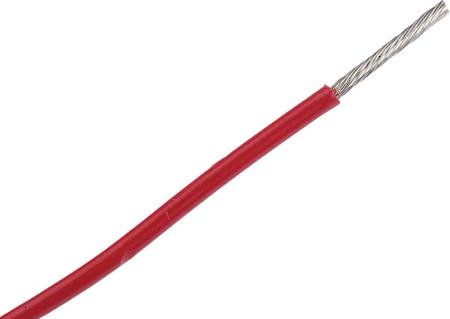 3057 RD001 Alpha Wire Hook-up Wire PVC Series Red 1.32 mm² Hook Up Wire, 16 AWG, 26/0.25 mm, 305m, PVC Insulation,