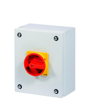 197364-P3-63-SE3-SVB-N Eaton 3 pole + N Pole Surface Mount Isolator Switch - 63A Maximum Current, 30kW Power Rating, IP65