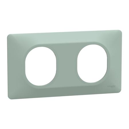 S320704A Green 2 Gang Light Switch Cover