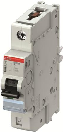 2CCS571001R0255 ABB S401M MCB, 1P, 25A Curve B, 12V AC, 10 kA Breaking Capacity