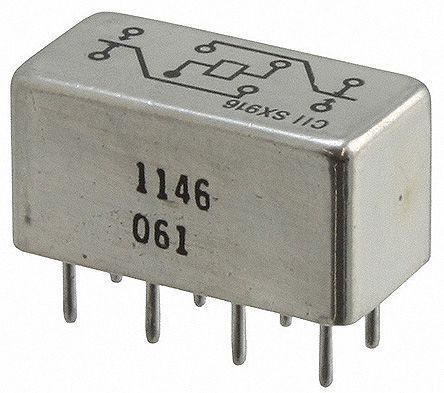 HFW4A1201K00 TE Connectivity DPDT Non-Latching Relay PCB Mount, 26.5V dc Coil, 2 A