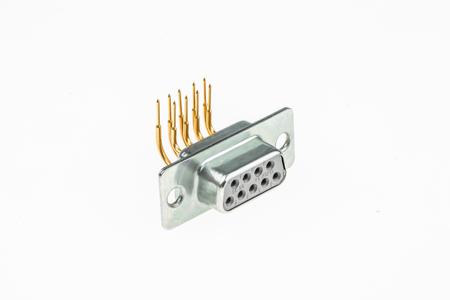 472-685 RS Pro 9 Way Right Angle Through Hole PCB D-sub Connector Socket, 2.74mm Pitch