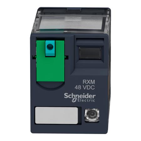 RXM2AB2ED Schneider Electric DPDT Non-Latching Relay Plug In, 48V dc Coil, 12 A
