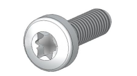 8PQ9500-0BA34 Siemens Galvanised Steel Oval Head Self Tapping Screw, 10mm Long