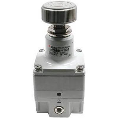 IR2120-F02 SMC G 1/4 Pneumatic Regulator - 0.01MPa to 0.8MPa, 1MPa max. input, IR2120
