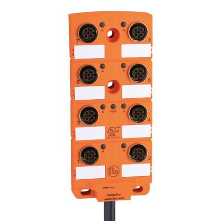 EBC023 ifm electronic EBC Series Sensor Box, M12, 5m cable, 8 port