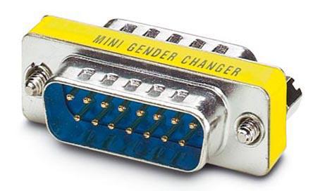 1652677 Phoenix Contact D Sub Adapter Male 15 Way D-Sub to Male 15 Way D-Sub