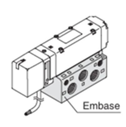 VQ5000-PW-04F-Q SMC VQ5000 series G 1/2 End Plate for use with Valve,