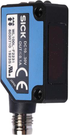 WTB8-P2231 Sick Background Suppression Photoelectric Sensor 30 → 300 mm Detection Range PNP Open Collector