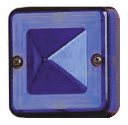 ST-L101XDC024B Sonora Blue Xenon Beacon, Flashing Light Effect, 24 V dc