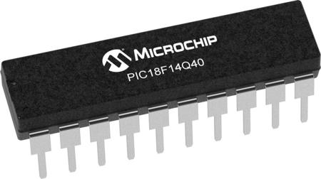 PIC18F14Q40-E-P Microchip PIC18F, PIC18 Microcontroller, 16 KB Flash, 20-Pin PDIP