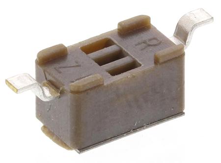 FSMSM Black Button Tactile Switch, SPST 50 mA @ 24 V dc 1.07mm