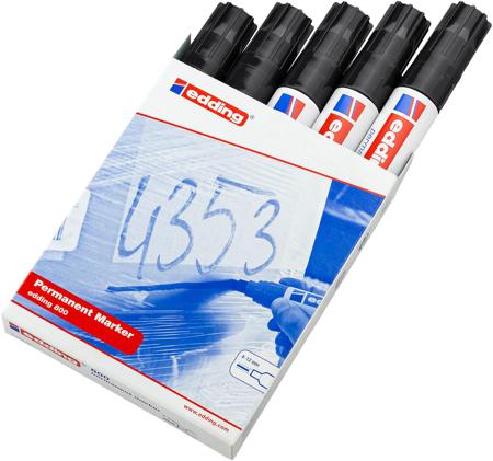 RS-4-800001 Edding 4 → 12 mm Tip Black Marker Pen