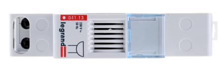 0-041-13 White DIN Rail Mount Buzzer, 230 V ac, 73dB at 1 Metre