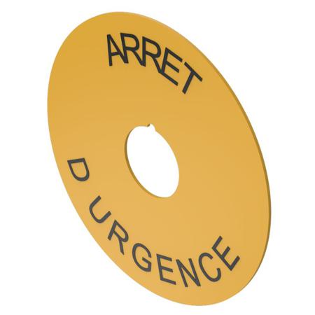 704.963.2 EAO Legend Plate for Use with Push Button Labels