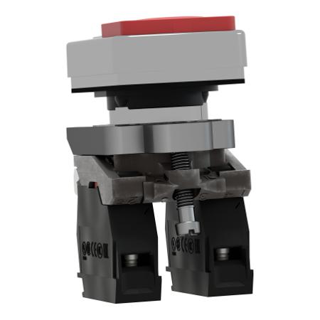 XB4BW73731M5 Schneider Electric XB4 Illuminated Red/Green Push Button NO/NC Spring Return