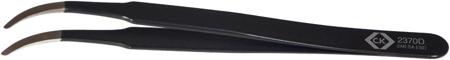 T2370D CK 117 mm, Stainless Steel, Curved, Fine, ESD Tweezer